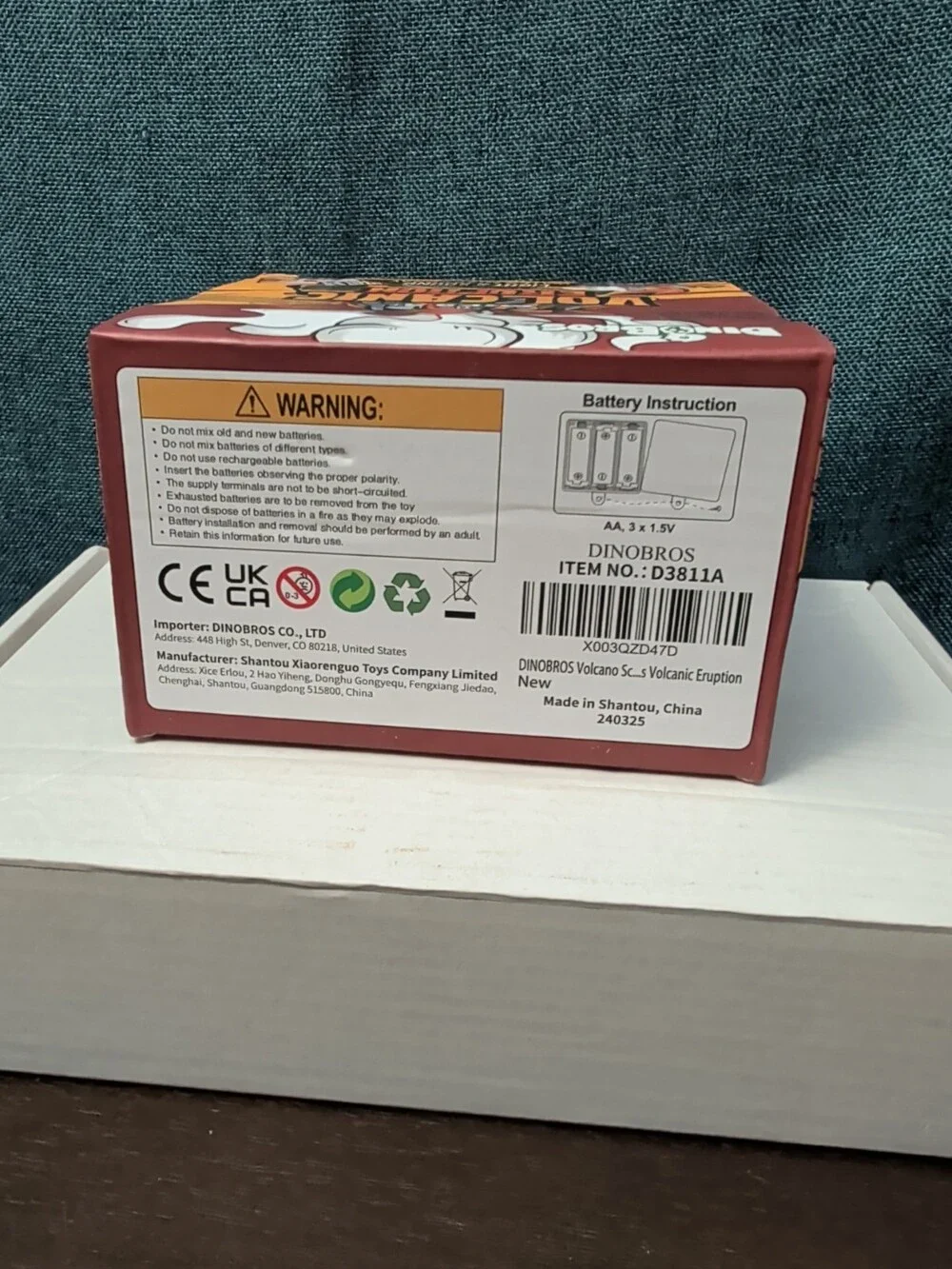 NEW DINOBROS Volcanic Eruption Toy | Mist-Spouting Volcano Kids Dinosaur Sound
